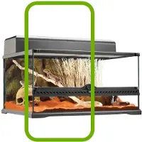 Exo Terra Linke Ersatzschiebetür Für Terrarium Pt2604 Grün Grün One Size