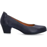 No Stress Marineblaue Lederpumps | Größe 40