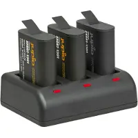 Jupio Value Pack: 2x Enduro HERO13 + USB Triple Charger