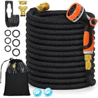 OEM Flexible Gartenschlauch 30m schwarz orange