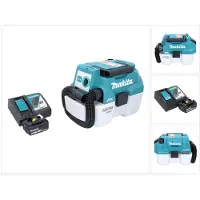 Makita DVC 750 LRT1 Akku Staubsauger LXT 18 V 67 mbar 7,5 l Brushless + 1x Akku 5,0 Ah + Ladegerät