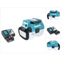 Makita DVC 750 LRG1 Akku Staubsauger LXT 18 V 67 mbar 7,5 l Brushless + 1x Akku 6,0 Ah + Ladegerät