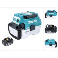 Makita DVC 750 LF1 Akku Staubsauger LXT 18 V 67 mbar 7,5 l Brushless + 1x Akku 3,0 Ah - ohne Ladegerät