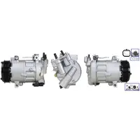 Lucas ACP01043 Klimaanlage Klimakompressor PAG 46 R134a passend für PEUGEOT 2008 Kombi (CU) 208 I Schrägheck (CA, CC) 5008 (0U, 0E) für CITROËN