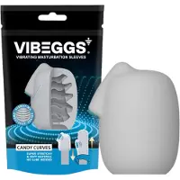 Vibeggs Candy Curves - vibrierendes Ei-Masturbator (weiß)