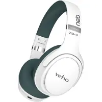 Veho ZB-4 NEB HEADPHONES WITH MIC-W, Verkabelt & Kabellos, Business/Everyday, Kopfhörer, Schwarz