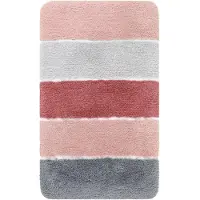 Homie Living Badteppich Rio Marina in puder rosa | Gr.: 70 x 120 cm