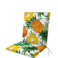 Doppler Stuhlauflage 50 x 48 cm weiß gelb grün