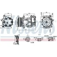 Nissens Kompressor, Klimaanlage ** FIRST FIT ** 890979