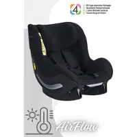 Avionaut AeroFIX RWF AirFlow - Rückwärtsgerichteter Kindersitz (0-18 kg), Farbe Kindersitz:Black