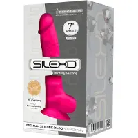Silexd 7 - Dildo mit Saugnapf und Hoden - 17,5 cm (pink)