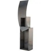 HOME DELUXE - Gartenfeuer SWING - Maße: 220 x 60 x 36 cm I Feuerstelle Holzlager Holzaufbewahrung