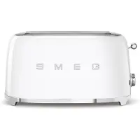 Smeg 4-Scheiben-Toaster Weiß TSF02CREU 50er Jahre Stil