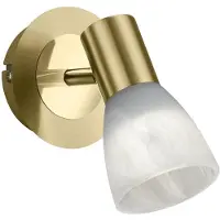 TRIO LED-Deckenstrahler Levisto Messingmatte