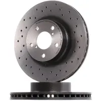 Brembo Bremsscheibe 09.5674.2X, vorne, gelocht, belüftet, perforiert, 1 Stück