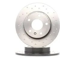 Brembo Bremsscheibe 08.7627.1X, hinten, gelocht, perforiert, voll, 1 Stück