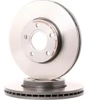 Brembo 2x Bremsscheibe Coated Disc Vorne Belüftet [Hersteller-Nr. 09.9464.11] für Volvo, Ford