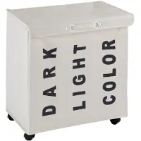 Wenko Wäschesammler Trivo Beige, Wäschekorb, 116 l Wenko