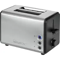 Clatronic Toaster 2 Scheiben TA 3620, Brötchenaufsatz, Krümelschublade