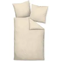 Janine Design Mako-Satin-Bettwäsche-Garnitur 31001 Colors Farbe creme Größe 200x200 + 2x 80x80