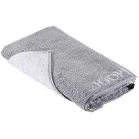 JOOP! Handtücher Classic Doubleface Saunatuch Silber 80 x 200 cm