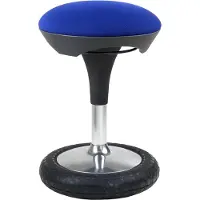 Topstar SITNESS 20 - Arbeitsstuhl Arbeitshocker Blau Stoff