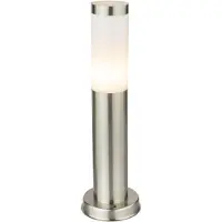 Globo Gartenlampe Boston Led Edelstahl mit Weiß – 8,8W – 3000K