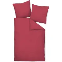 Janine Design Piano Bettwäsche-Garnitur Farbe burgund Größe 155x220 + 80x80 cm