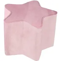 Roba hocker Lil Sofa junior 30 x 30 x 24 cm Samt rosa