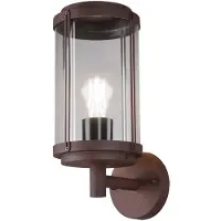 TRIO Lighting Außenwandleuchte TANARO, dimmbar, braun / rost, Aluminium, Modern, Wandleuchte außen