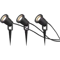 TRIO Gartenspot UBANGI 3er Set 800260342 3xGU10 max 28W, IP65 Zuleit. 5m