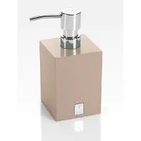 JOOP! Seifenspender JOOP! Bathline , grau , Polyresin (Kunstharz),Kunststoff,Edelstahl,Metall , Maße (cm): B: 7,5 H: 17 T: 7.5
