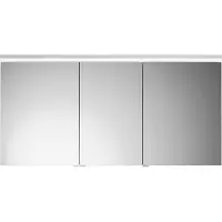 Burgbad Lin20 Spiegelschrank LED-Beleuchtung inklusive LED-Waschtischbeleuchtung, 3 Türen, 1400x700