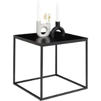 House Nordic | Beistelltisch Vita Schwarz Stahl 45x45x45 cm | NADUVI