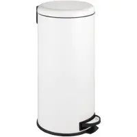 Wenko Tret Abfall Müll Eimer 30 L Absenkautomatik Leman Bad Küchen WC elegant