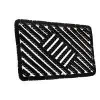 Hanse Home Fußmatte "Grid Brushes Mat, Türmatte" rechteckig 33 mm Höhe Gitter, Robust, Bürsten, Innen, Außen, Schmutzabtreter, Wetterfest