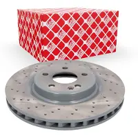 FEBI BILSTEIN Bremsscheibe 107501 vorne, belüftet, perforiert, 1 Stück