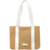 Marc O'Polo Schultertasche Runja Shopper White Baumwolle hellbraun