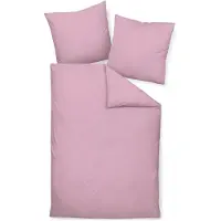 Janine Design Mako-Satin-Bettwäsche-Garnitur 31001 Colors Farbe kreiderosé Größe 155x200 + 80x80