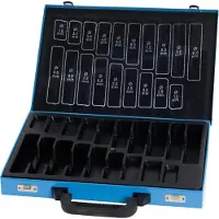 Format Metallkassette leer blau 170-teilig DIN 338