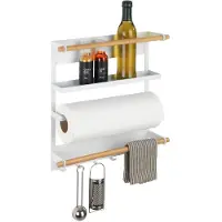 Wenko Küchen Regal Gewürz ohne Bohren MAGNA Magnetische Küchen Ablagen Ordnung