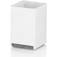 kela Badezimmerbecher Cube White
