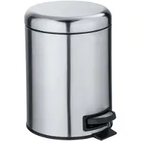 Wenko Leman Kosmetikeimer 5,0 l silber, matt
