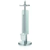 kela Toilettenbutler WC mit mit Reserverollenhalter Ken Verchromtes Metall