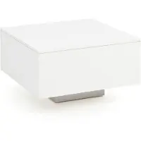 Wohnling Couchtisch WL5.832 Holz 60 x 60 x 35,5 cm Spanplatte Wohnzimmertisch Coffee Table Modern Beistelltisch Quadratisch Weiß Sofatisch Loungetisch