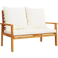 vidaXL Gartensofa 120 cm mit Kissen Massivholz Akazie