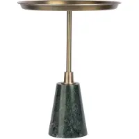 Decorationable | Beistelltisch Grant schwarz goldfarben Metall 38x51x38 cm | NADUVI