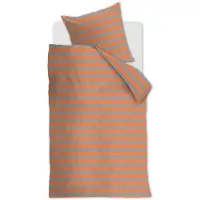 Vtwonen Renforcé-Bettwäsche-Garnitur Bold Stripe Farbe Peach Größe 155x220+80x80