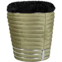 Underbar | Hocker Bella grün Baumwolle 54x44x44 cm | NADUVI