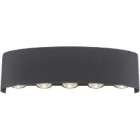 Paul Neuhaus LED-Wandleuchte 9489-13 anthrazit, 8 W, 1200 lm, 3000 K, IP54